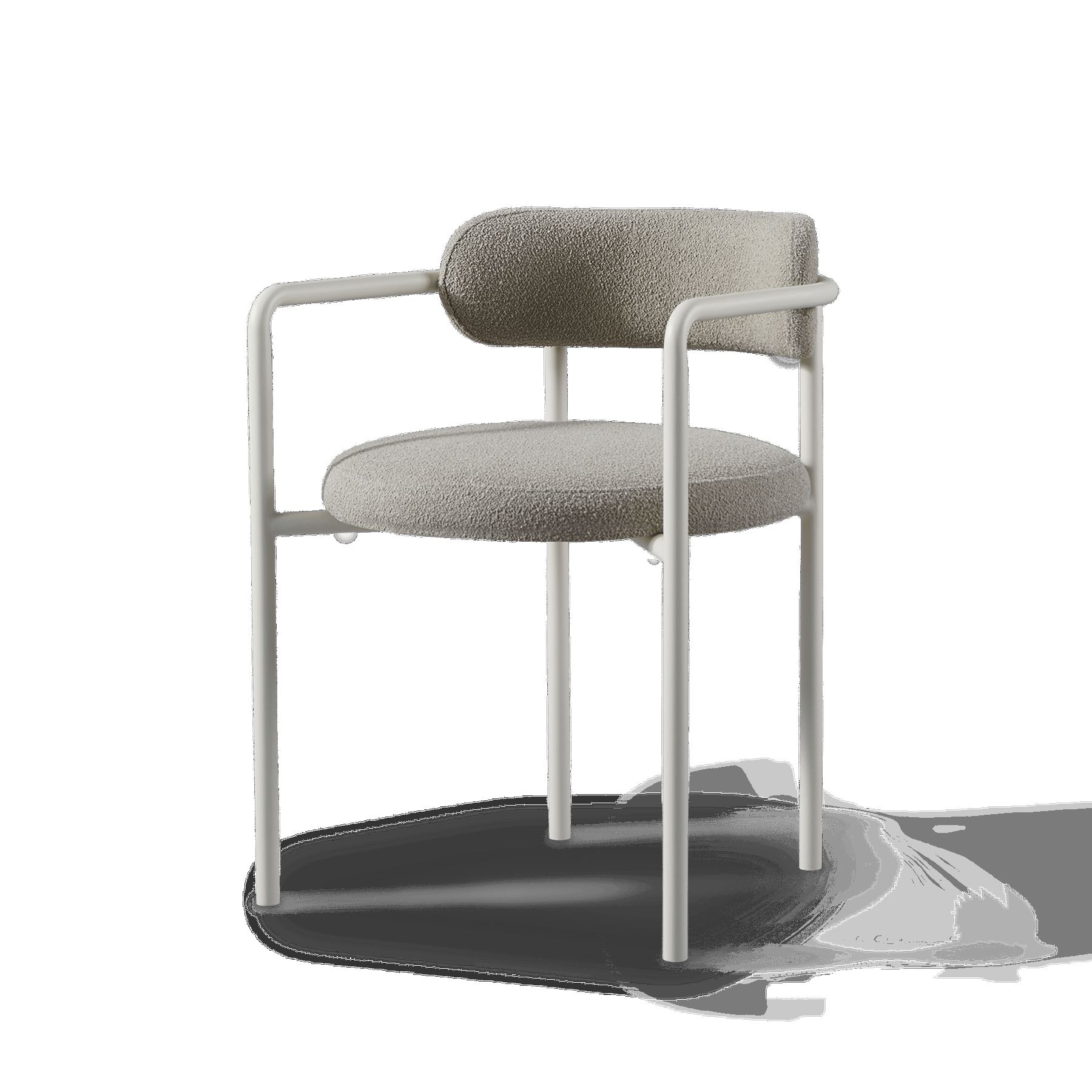 Harbour Porto Aluminum Dining Chair - Aluminum Asteroid, Lisos Grafito