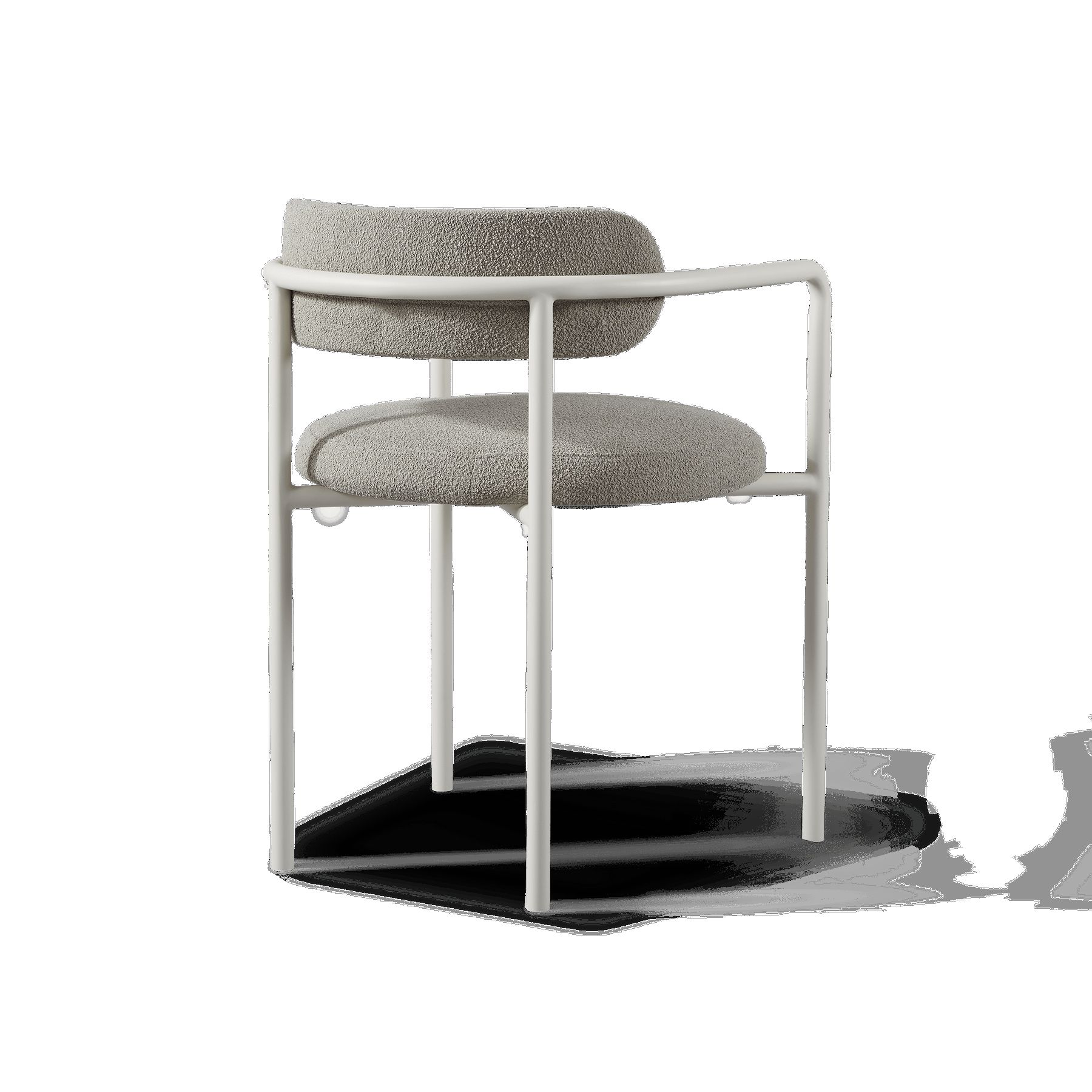 Harbour Porto Aluminum Dining Chair - Aluminum Asteroid, Lisos Grafito