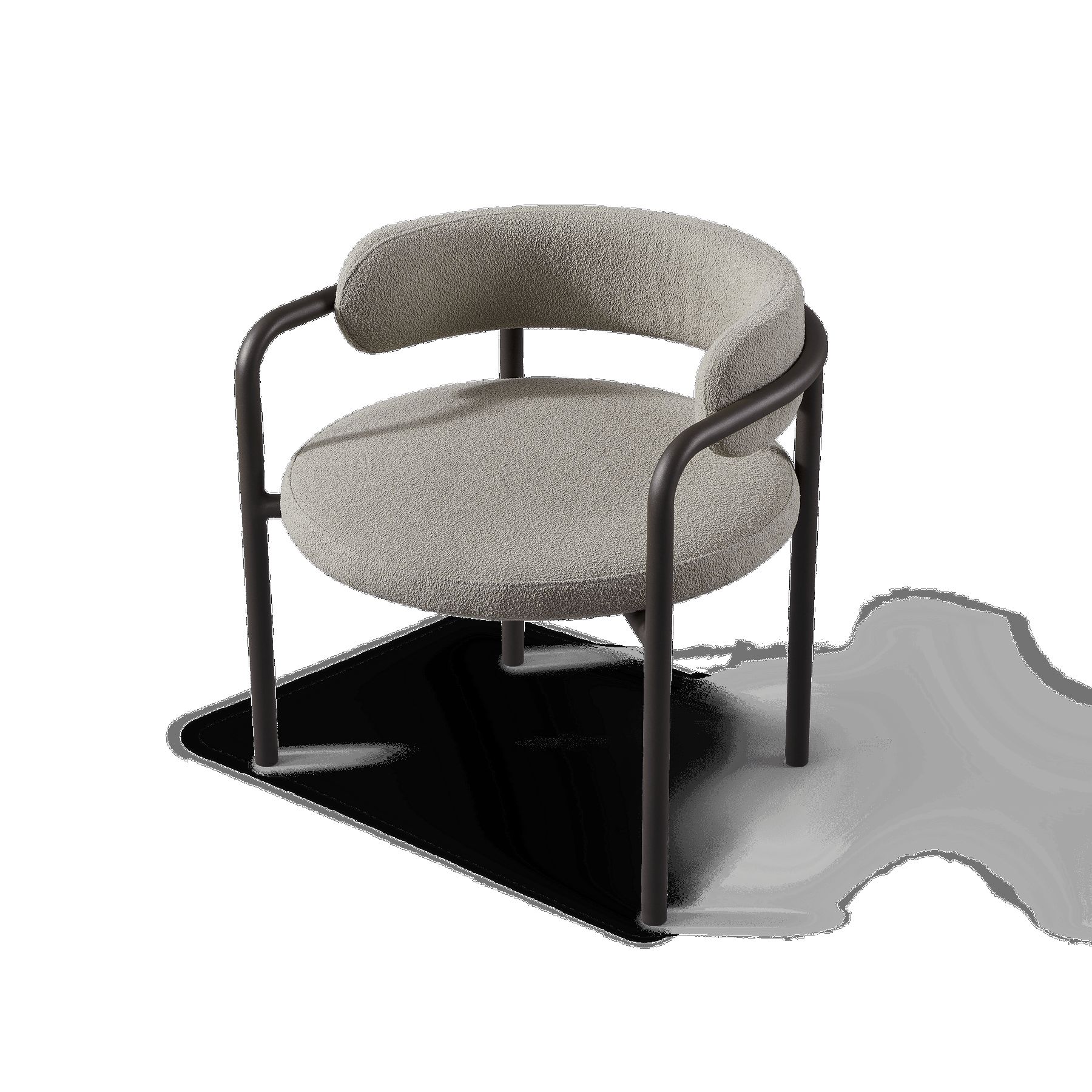 Harbour Porto Aluminum Club Chair - Aluminum Asteroid, Lisos Grafito