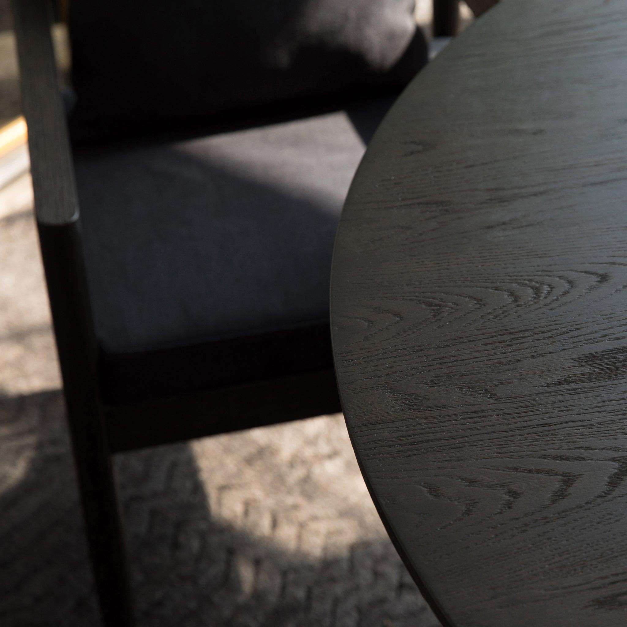 Harbour Rozelle Dining Chair - Oak Brown, Harbour Belgian Linen Mushroom