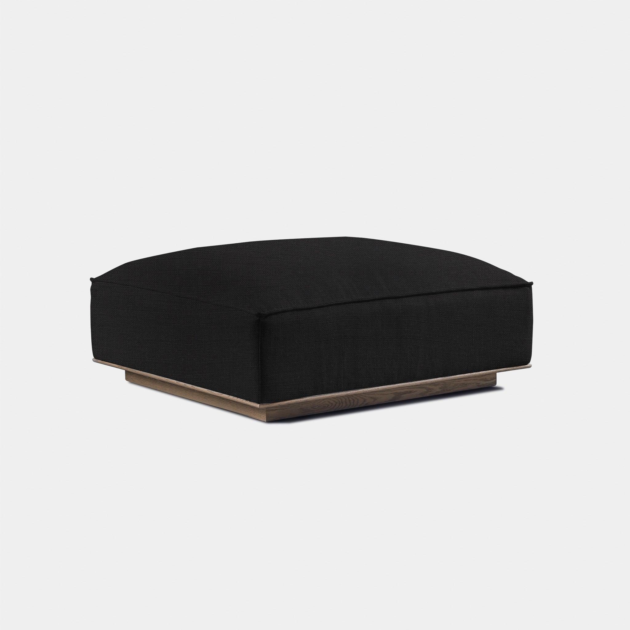 Harbour™ Santorini Ottoman - Oak Brown, Boucle Stone