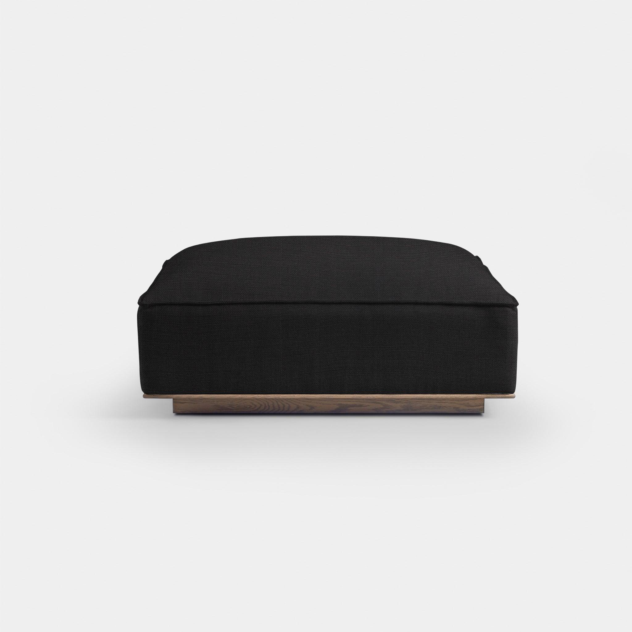 Harbour™ Santorini Ottoman - Oak Brown, Boucle Stone