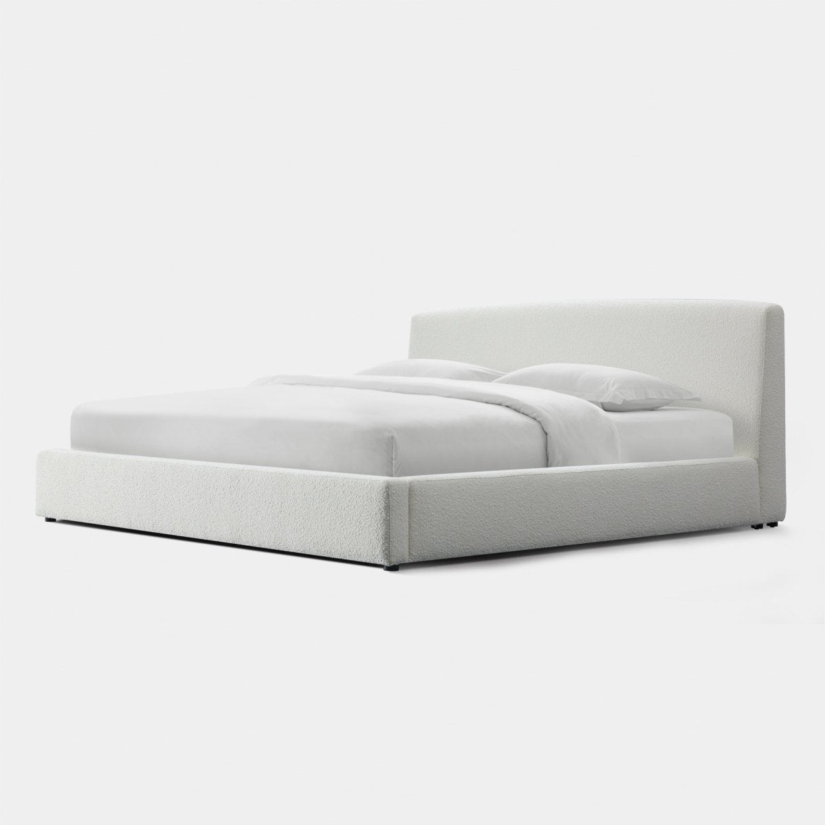 Harbour Santorini Queen Bed - Boucle Ivory