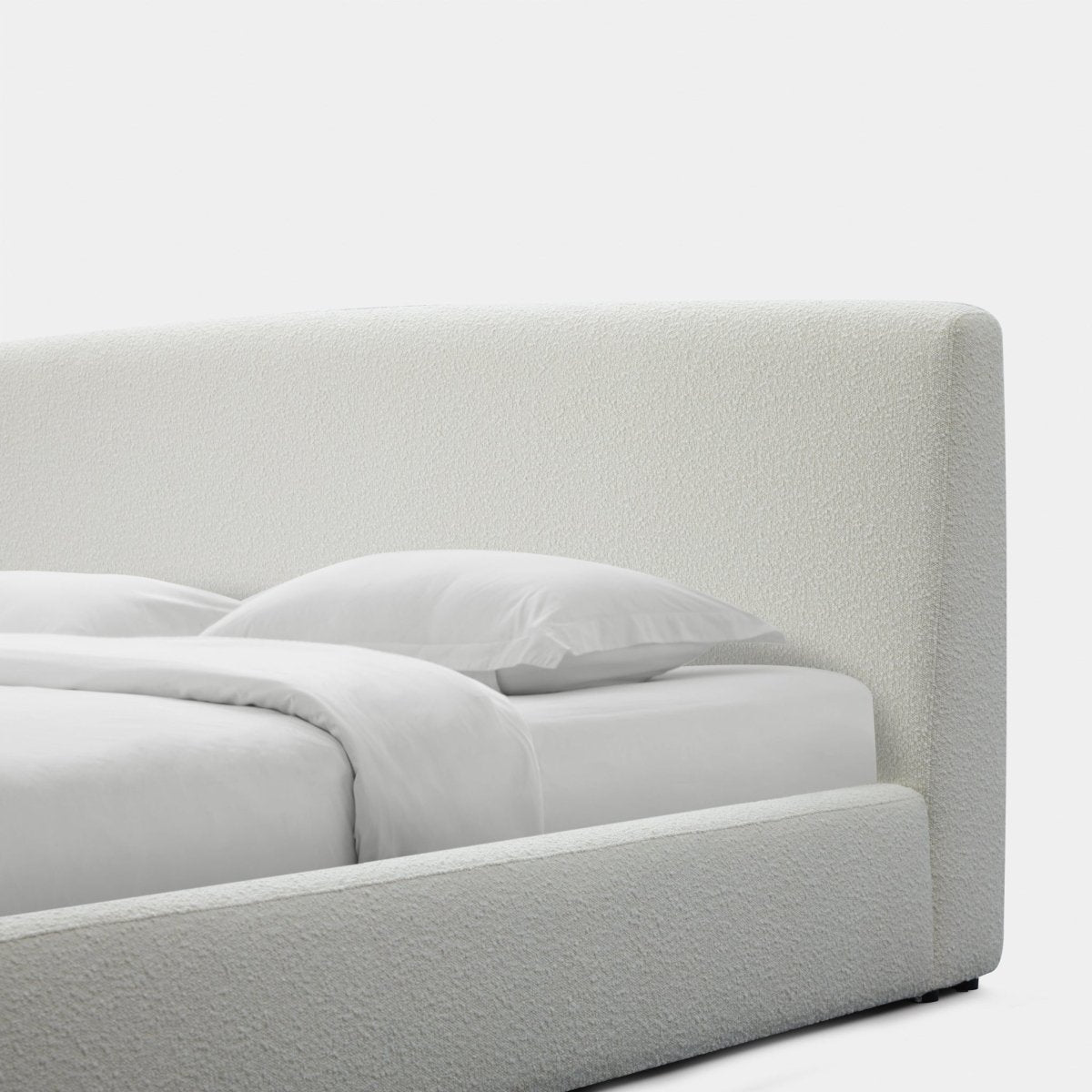 Harbour Santorini Queen Bed - Boucle Ivory