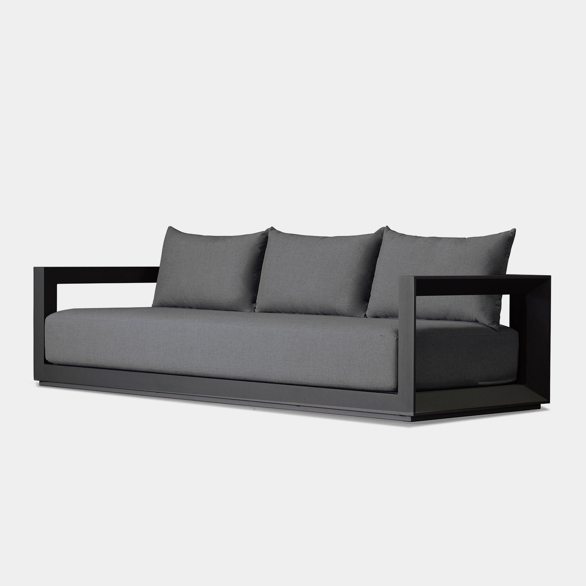 Harbour™ Vaucluse 3 Seat Sofa - Aluminum Asteroid, Siesta Indigo, Batyline Silver