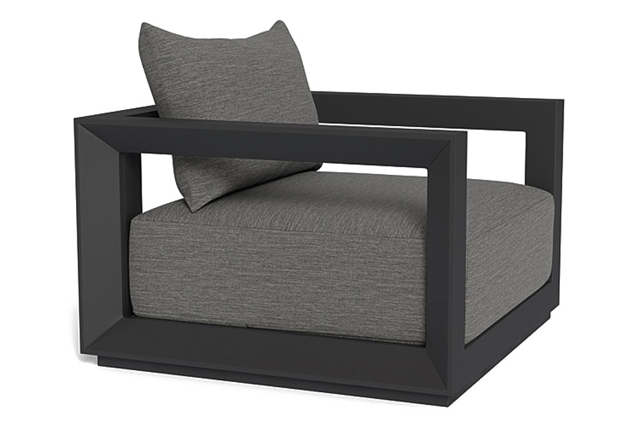 Harbour Vaucluse Lounge Chair - Aluminum Asteroid, Cast Slate