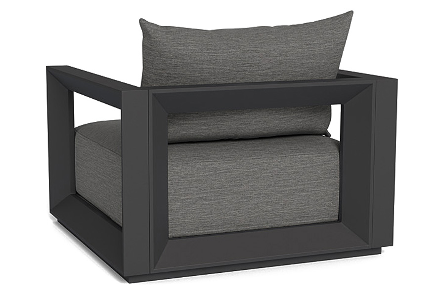 Harbour Vaucluse Lounge Chair - Aluminum Asteroid, Cast Slate