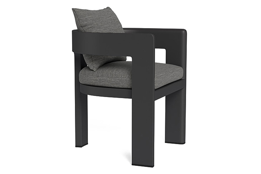 Harbour Victoria Dining Chair - Aluminum Asteroid, Cast Silver