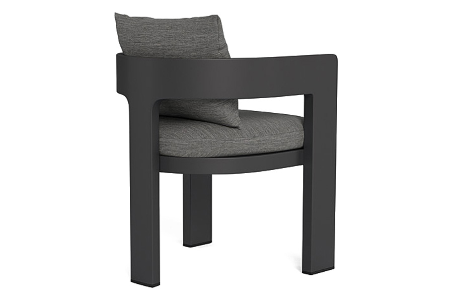 Harbour Victoria Dining Chair - Aluminum Asteroid, Cast Silver