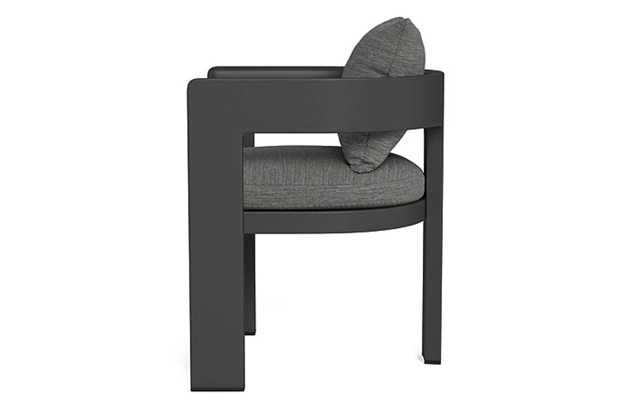 Harbour Victoria Dining Chair - Aluminum Asteroid, Cast Silver