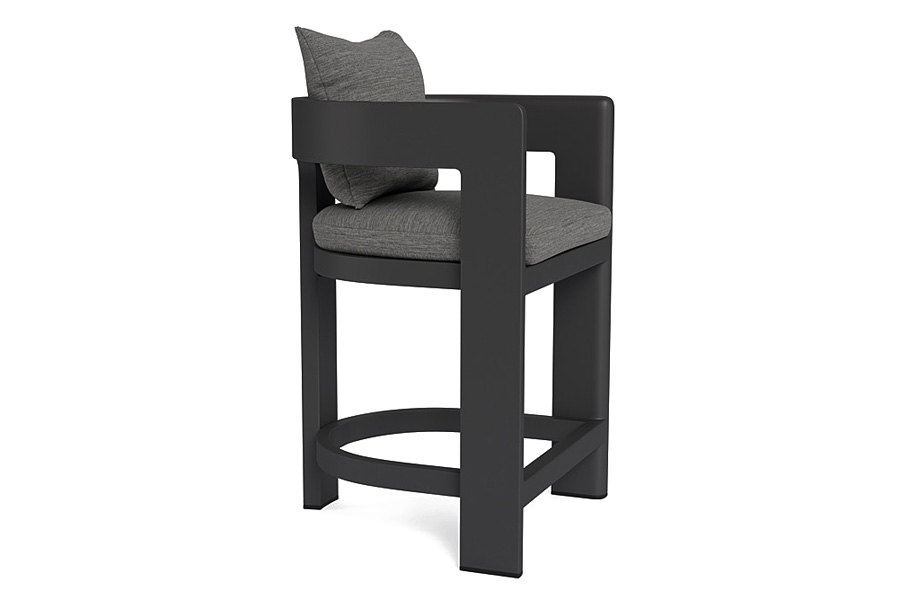 Harbour Victoria Counter Stool - Aluminum Asteroid, Lisos Piedra