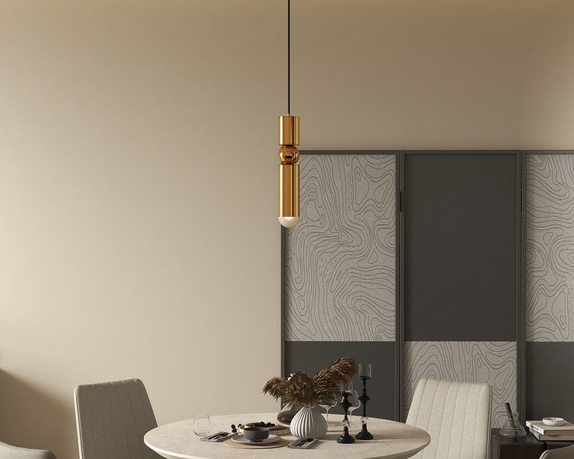 HMR Mini Cylinder Single-Light Pendant Light