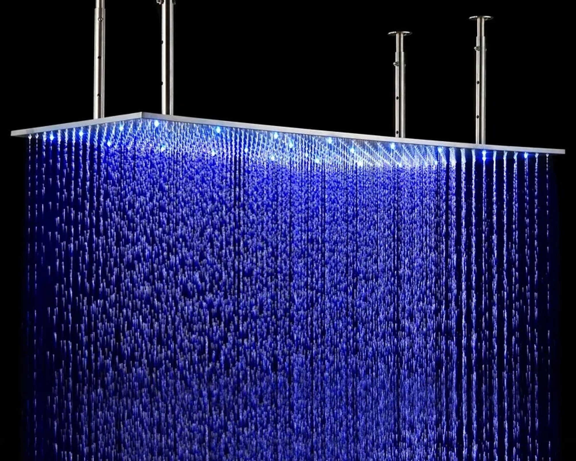 HMR Modern Luxurious 20"x40" Ceiling Mounted Rain Shower Head with LED