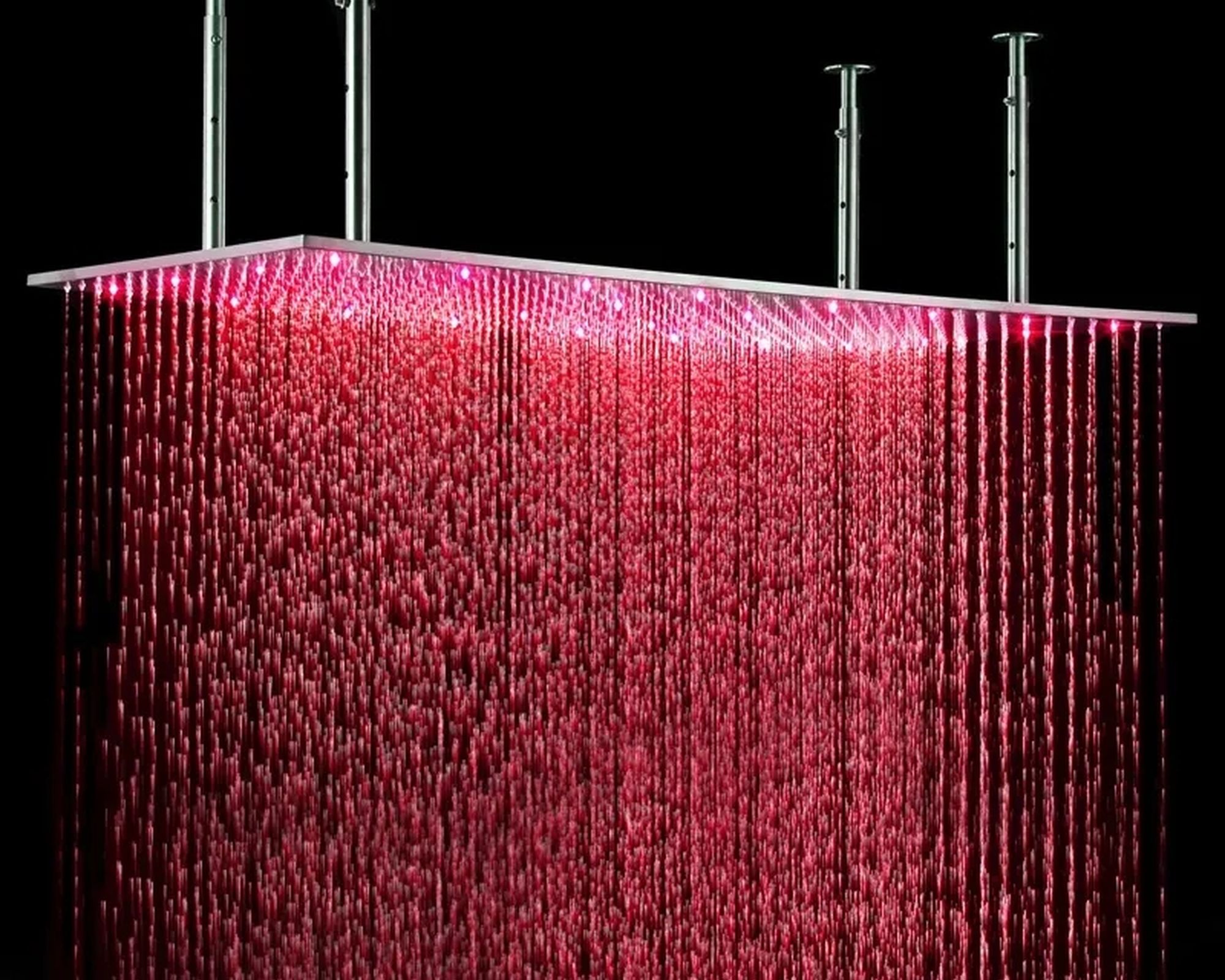 HMR Modern Luxurious 20"x40" Ceiling Mounted Rain Shower Head with LED