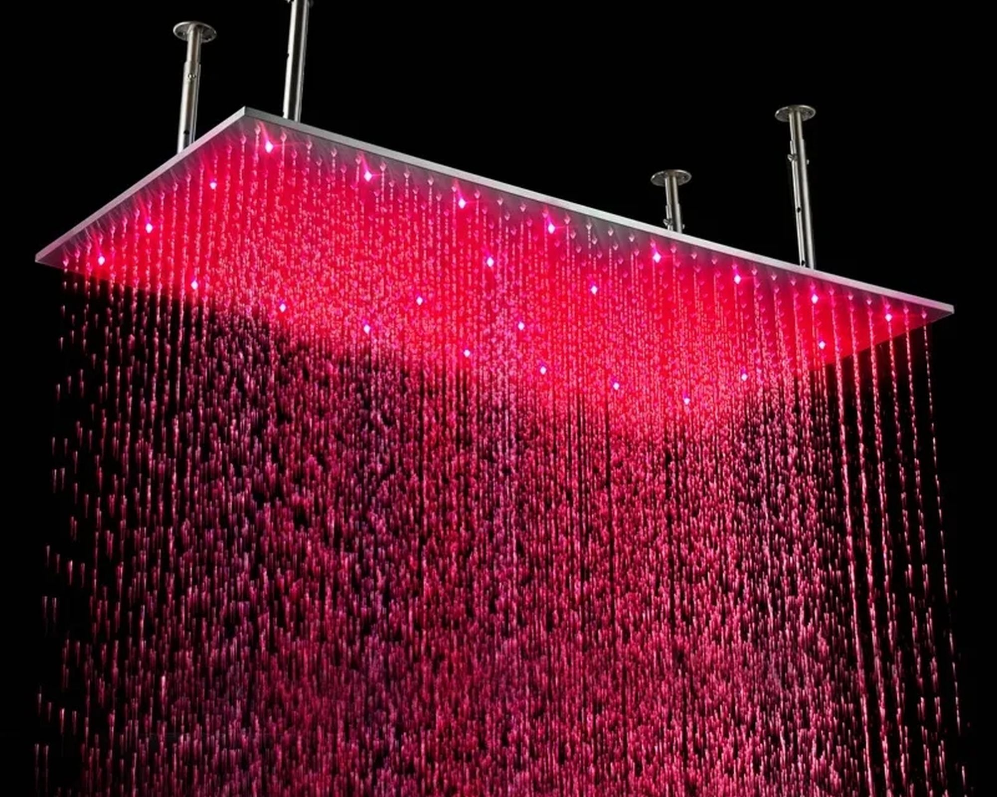 HMR Modern Luxurious 20"x40" Ceiling Mounted Rain Shower Head with LED