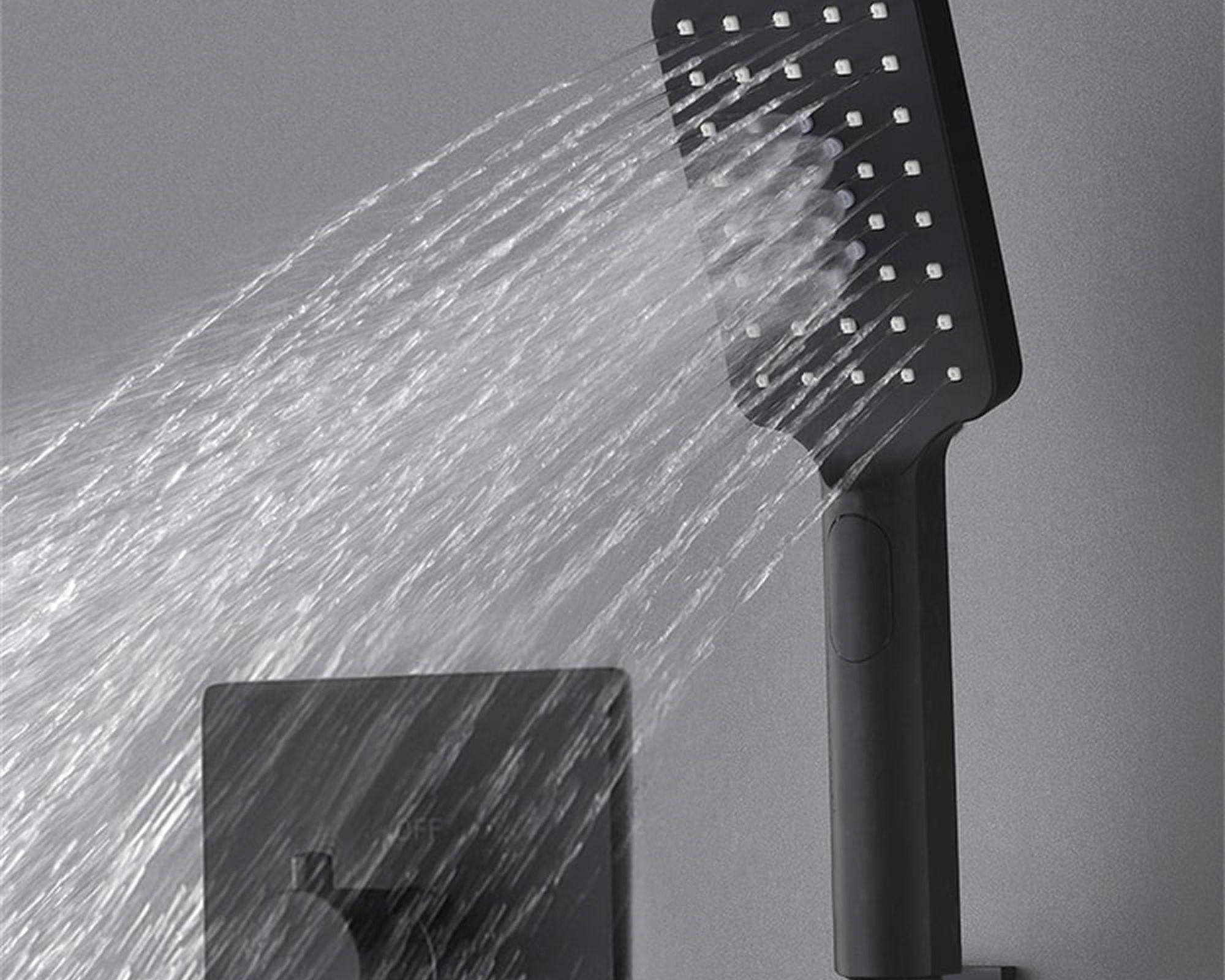 HMR Thermostatic 16" Shower System with Handheld Shower