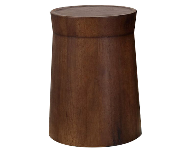 HMR Small Cottage Round Side Table - Walnut, Wood