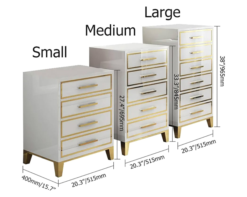 HMR Modern Accent Chest with 6 Drawers