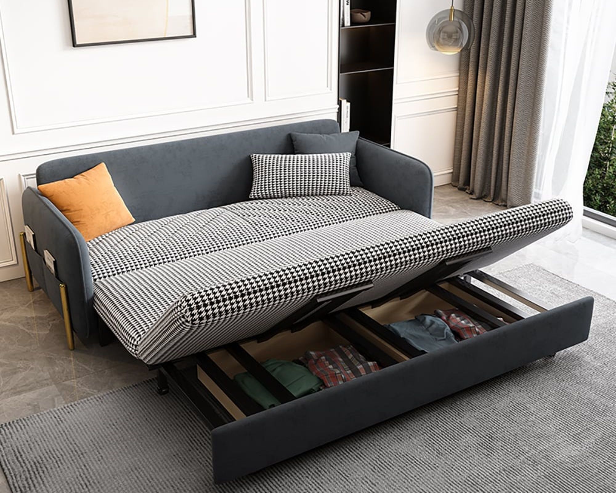 HMR King 3-Seater Sleeper Sofa