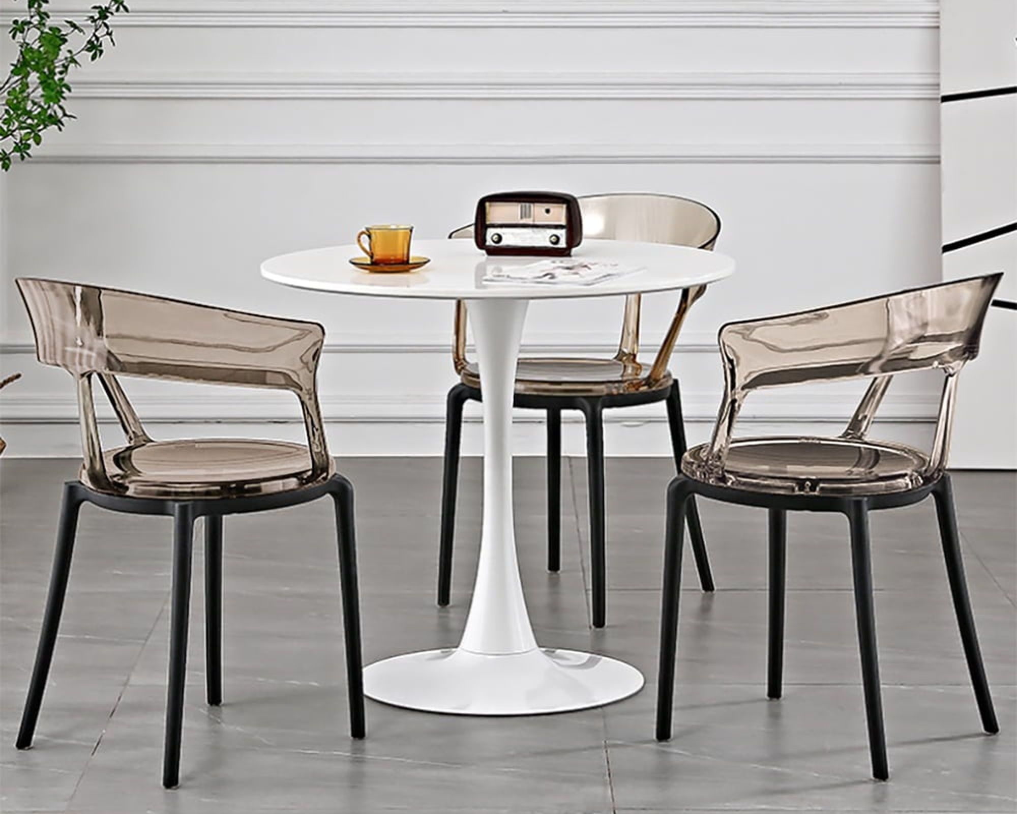 HMR Modern Acrylic Dining Chairs