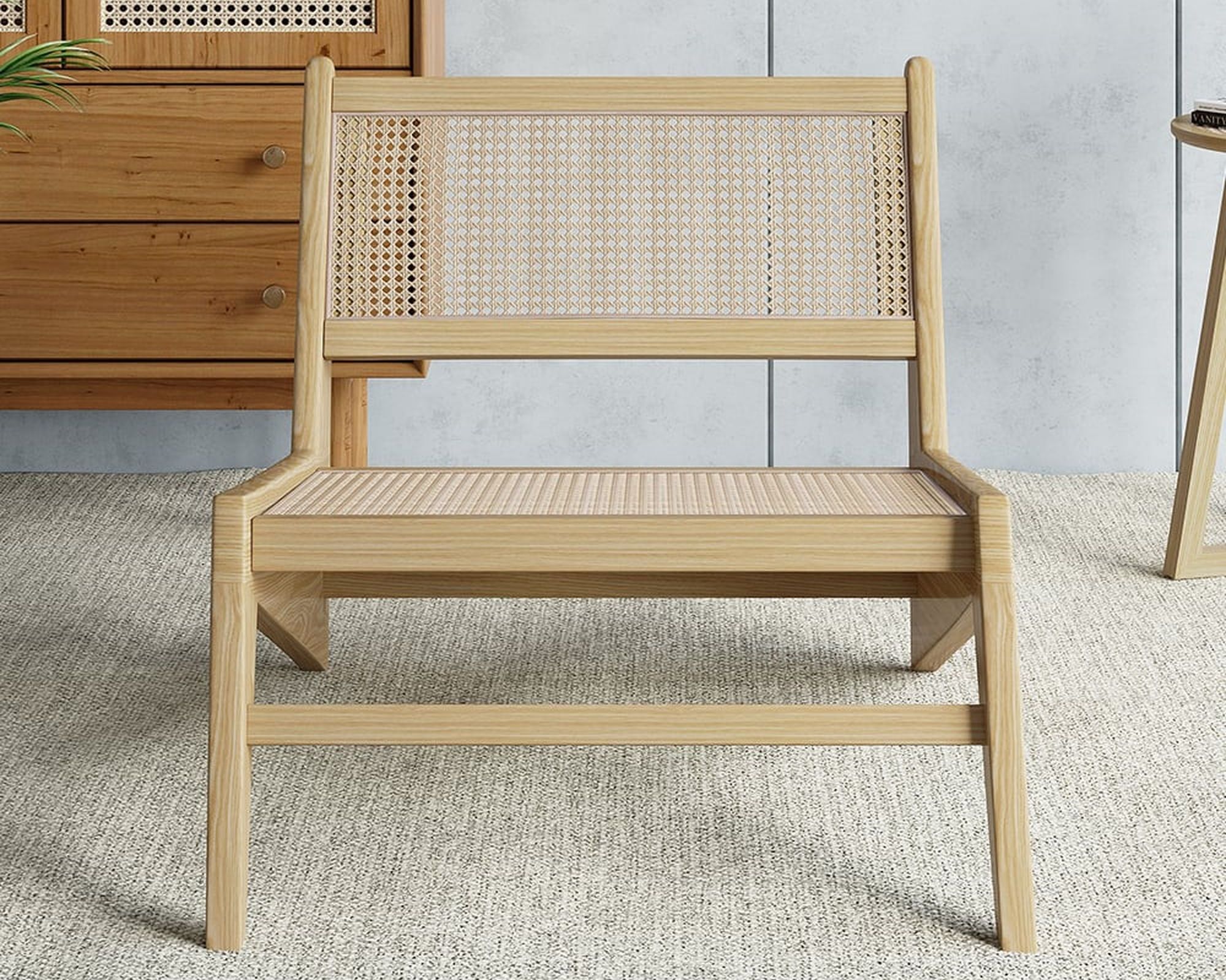 HMR Lounge Accent Chair - Natural, Rattan