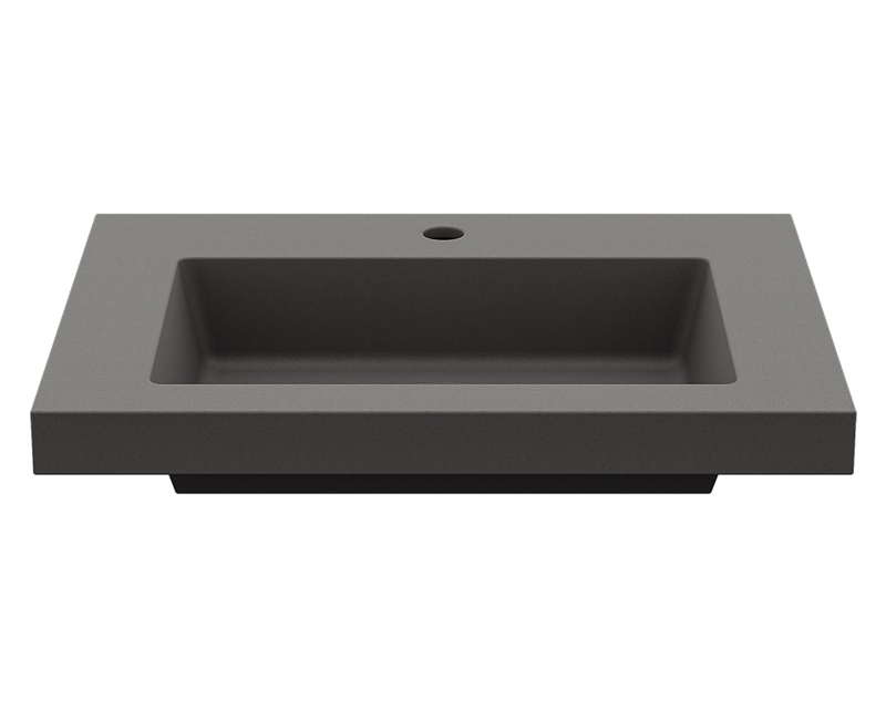 HMR 23"Rectangular Concrete Drop-in Bathroom Sink