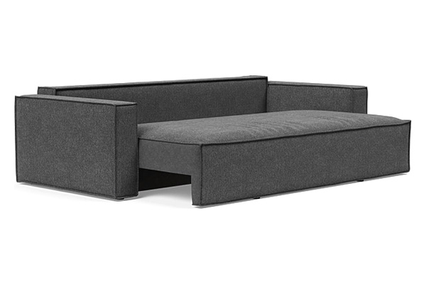 Innovation Living Newilla Sofa Bed with Standard Arms - 350 Taura Deep Grey