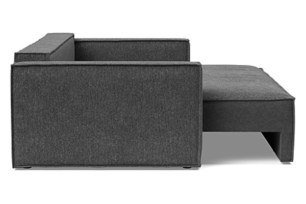 Innovation Living Newilla Sofa Bed with Standard Arms - 350 Taura Deep Grey