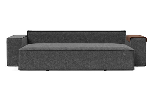 Innovation Living Newilla Sofa Bed with Wide Arms - 350 Taura Deep Grey