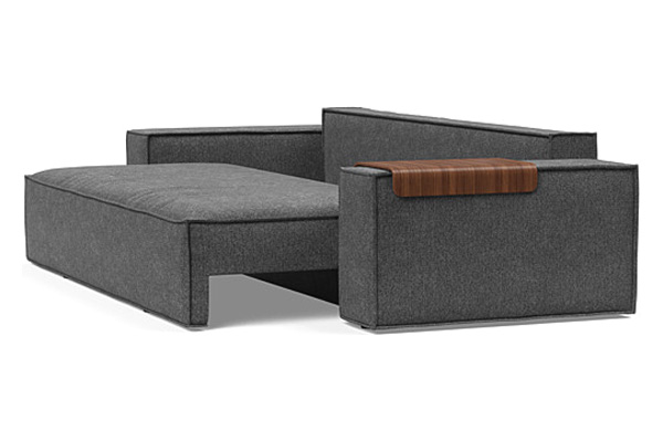 Innovation Living Newilla Sofa Bed with Wide Arms - 350 Taura Deep Grey