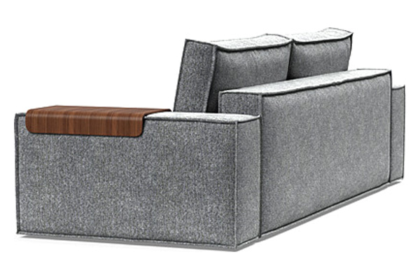 Innovation Living Newilla Sofa Bed with Wide Arms - 351 Taura Slate Grey