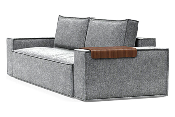 Innovation Living Newilla Sofa Bed with Wide Arms - 351 Taura Slate Grey