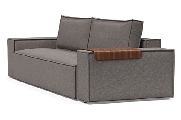 Innovation Living Newilla Sofa Bed with Wide Arms - 521 Mixed Dance Grey