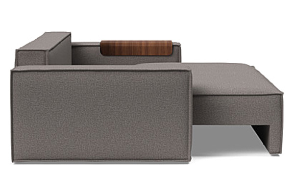 Innovation Living Newilla Sofa Bed with Wide Arms - 521 Mixed Dance Grey