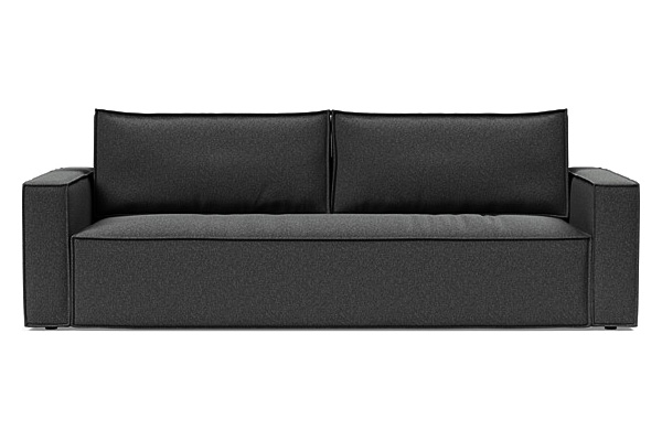 Innovation Living Newilla Sofa Bed with Standard Arms - 529 Bouclé Charcoal