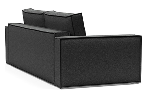 Innovation Living Newilla Sofa Bed with Standard Arms - 529 Bouclé Charcoal