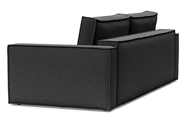 Innovation Living Newilla Sofa Bed with Standard Arms - 529 Bouclé Charcoal