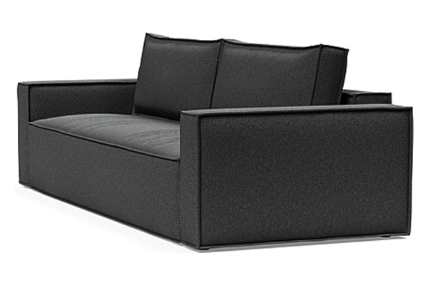 Innovation Living Newilla Sofa Bed with Standard Arms - 529 Bouclé Charcoal