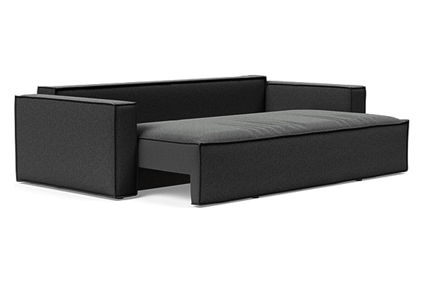 Innovation Living Newilla Sofa Bed with Standard Arms - 529 Bouclé Charcoal