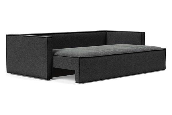 Innovation Living Newilla Sofa Bed with Slim Arms - 529 Bouclé Charcoal