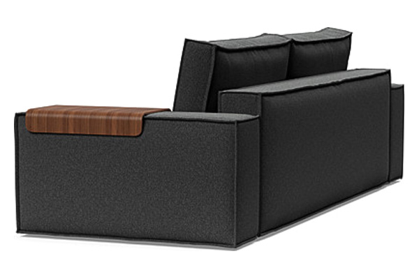 Innovation Living Newilla Sofa Bed with Wide Arms - 529 Bouclé Charcoal