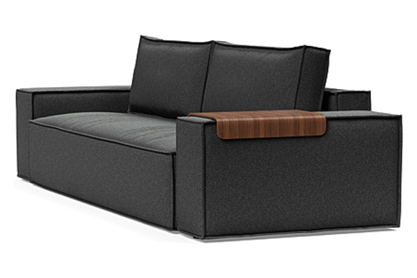 Innovation Living Newilla Sofa Bed with Wide Arms - 529 Bouclé Charcoal