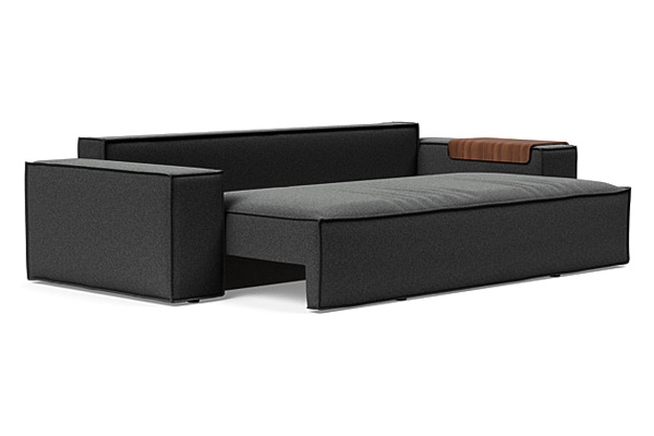 Innovation Living Newilla Sofa Bed with Wide Arms - 529 Bouclé Charcoal