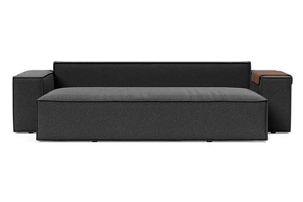 Innovation Living Newilla Sofa Bed with Wide Arms - 529 Bouclé Charcoal