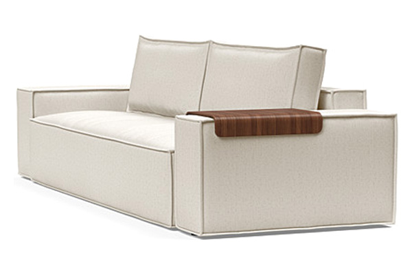 Innovation Living Newilla Sofa Bed with Wide Arms - 531 Bouclé Off White