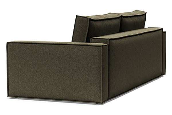 Innovation Living Newilla Sofa Bed with Standard Arms - 535 Bouclé Forest Green