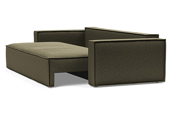 Innovation Living Newilla Sofa Bed with Standard Arms - 535 Bouclé Forest Green