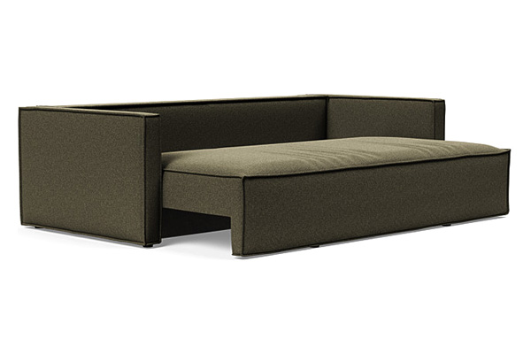 Innovation Living Newilla Sofa Bed with Slim Arms - 535 Bouclé Forest Green