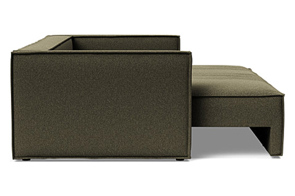 Innovation Living Newilla Sofa Bed with Slim Arms - 535 Bouclé Forest Green