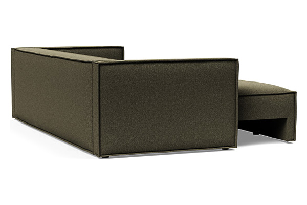 Innovation Living Newilla Sofa Bed with Slim Arms - 535 Bouclé Forest Green